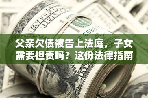 北京父亲欠债被告上法庭，子女需要担责吗？这份法律指南必须看完