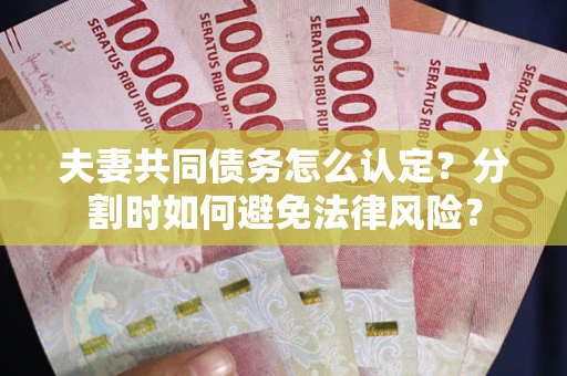 北京夫妻共同债务怎么认定？分割时如何避免法律风险？